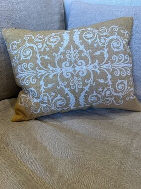 Tuscan scroll pillow by Villa